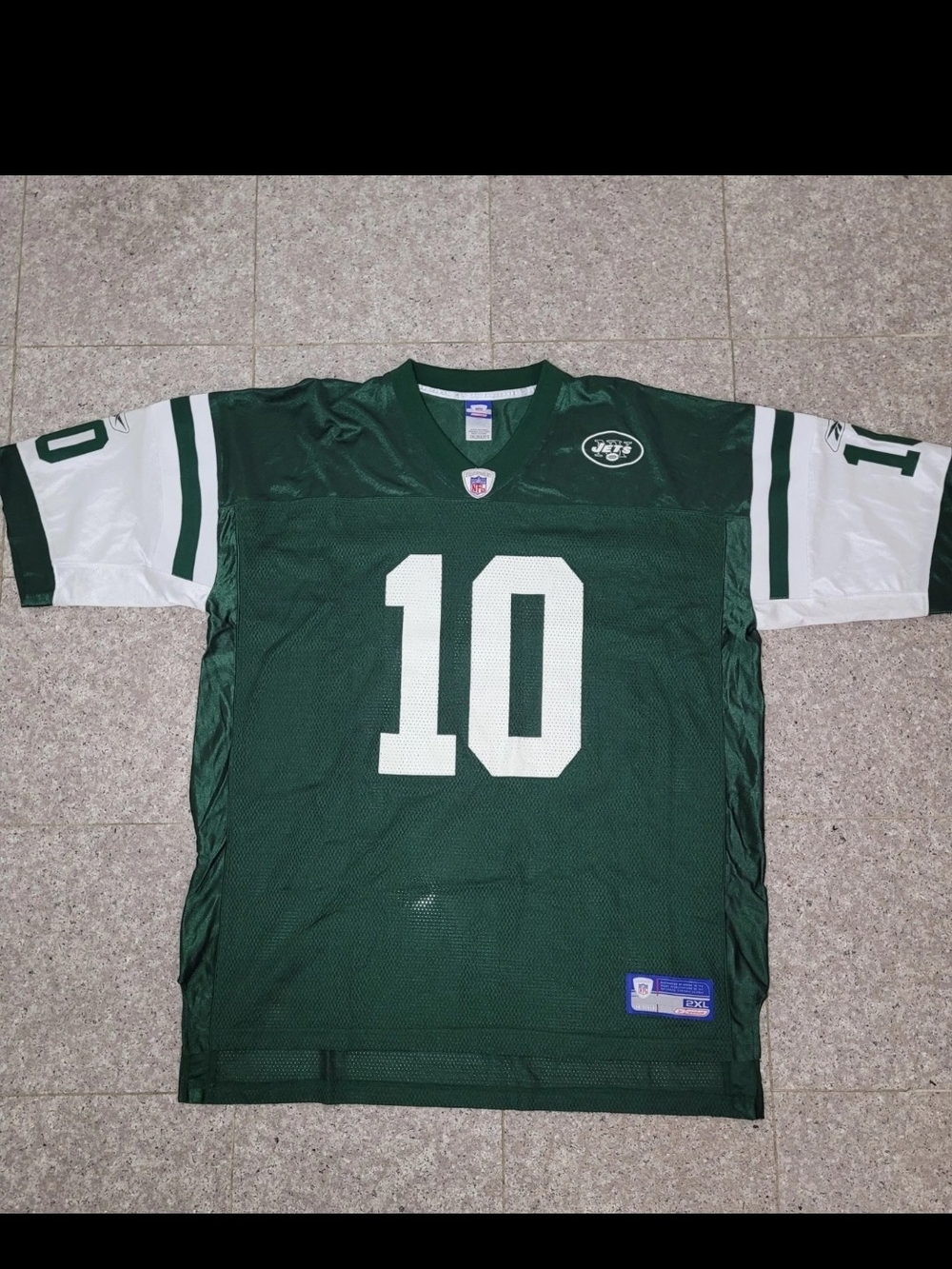 New York Jets Reebok Chad Pennington Home Vinyl Jersey Size 2XL